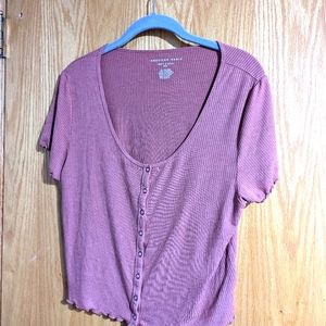 American Eagle size L ribbed tee